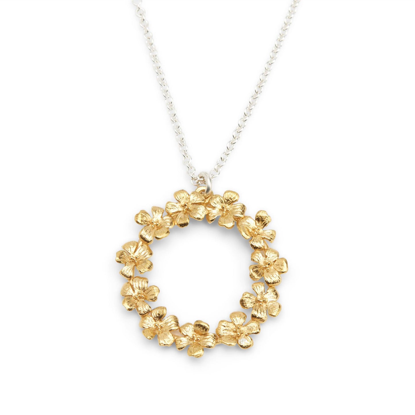 Enchanted Flower Wreath Necklace