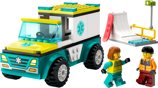 LEGO® 60403 Emergency Ambulance and Snowboarder