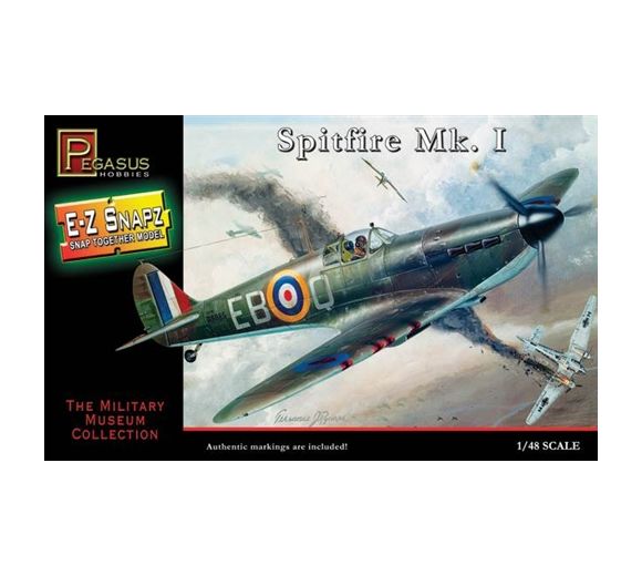 Pegasus 1:48 Snap-Together Kit - Spitfire Mk I