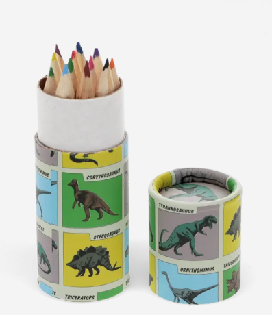 Prehistoric Land Tube of Colouring Pencils