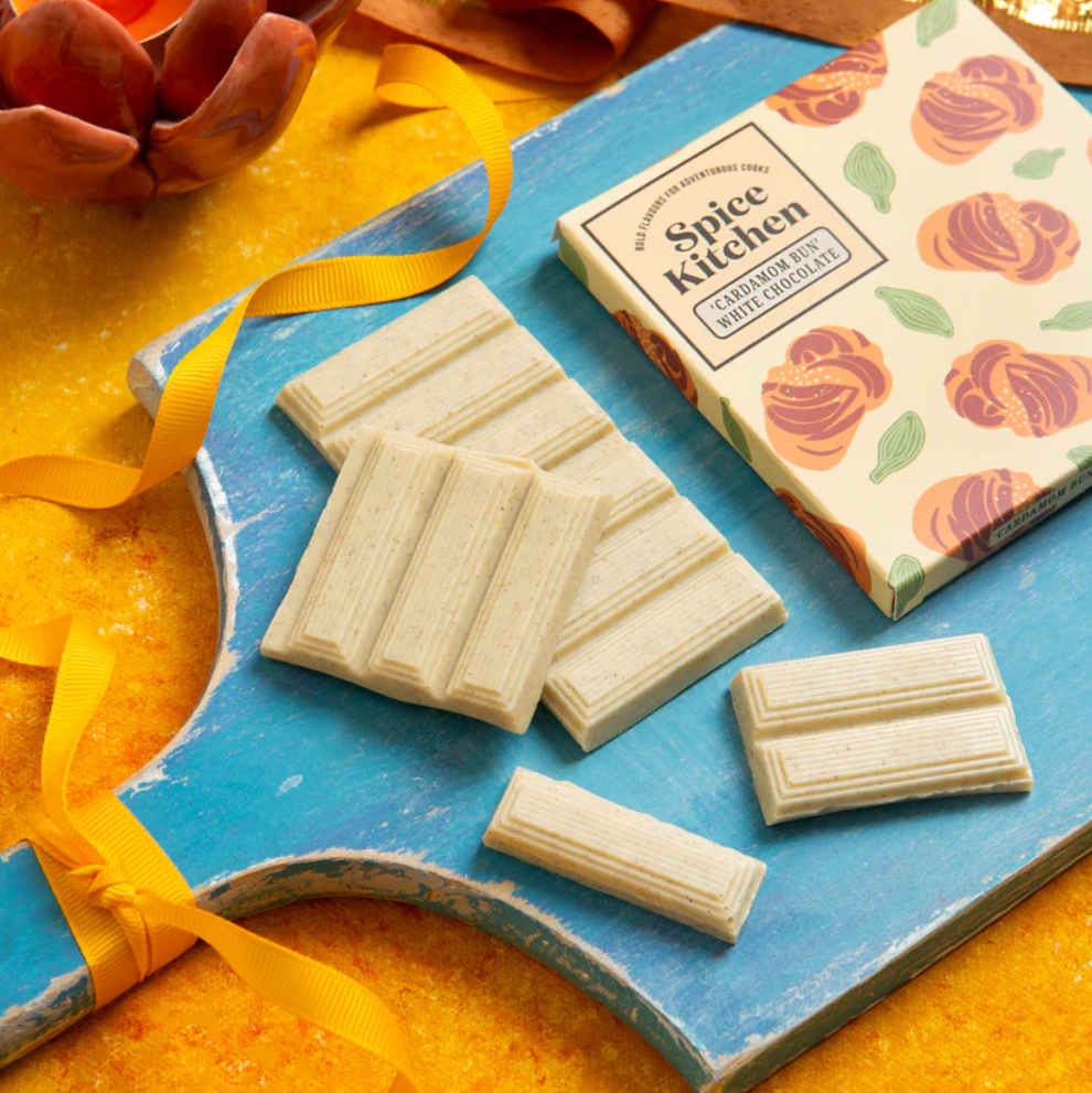 Cardamom White Chocolate Bar