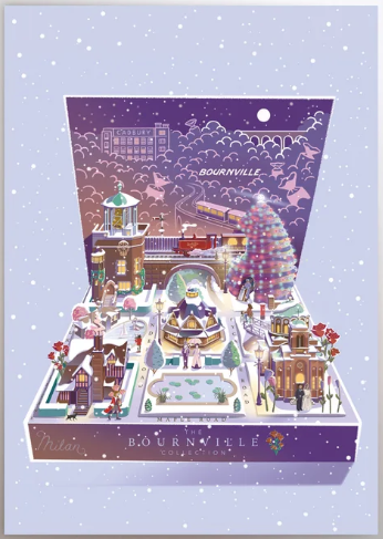 Bournville Christmas Chocolate Box Card