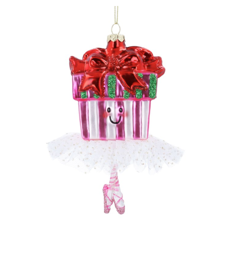 Glass Hanging Dec 14cm - Gift with Tutu
