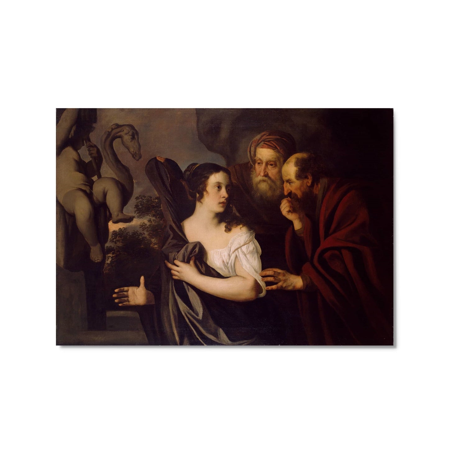 Susanna And The Elders Postcard