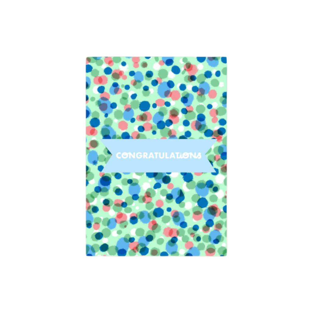 Congratulations Greetings Card- Confetti