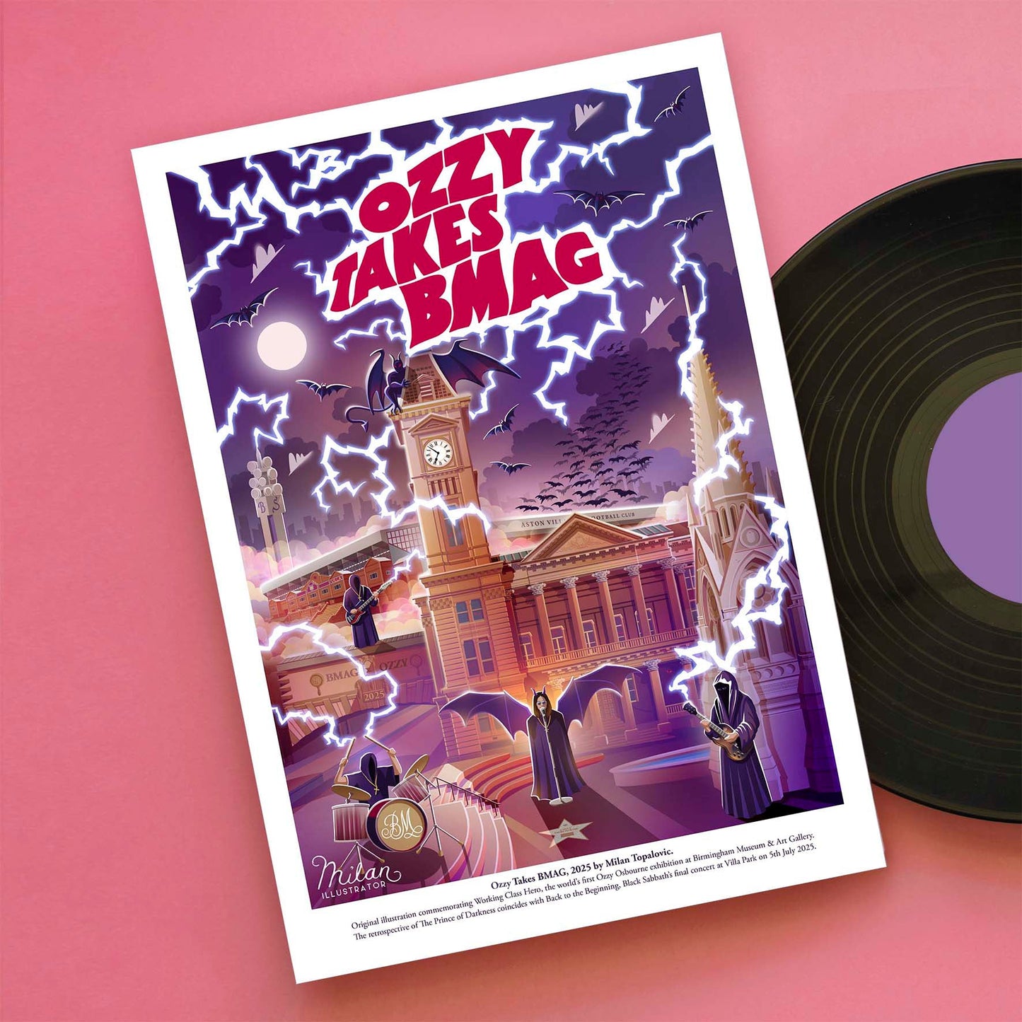 'Ozzy Takes BMAG' Official Exhibition Print A3