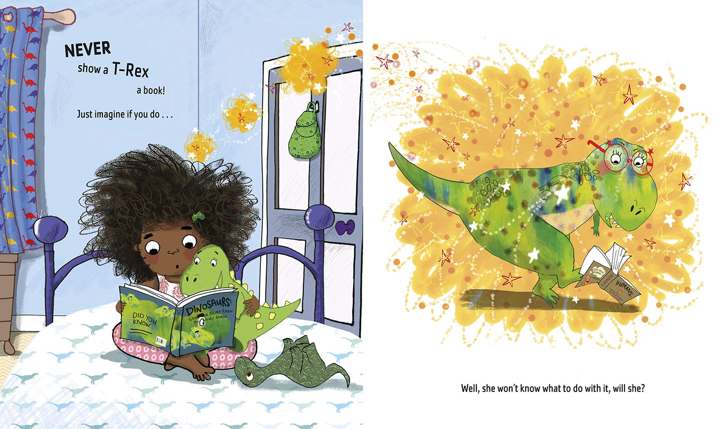 Never Show A T-Rex A Book