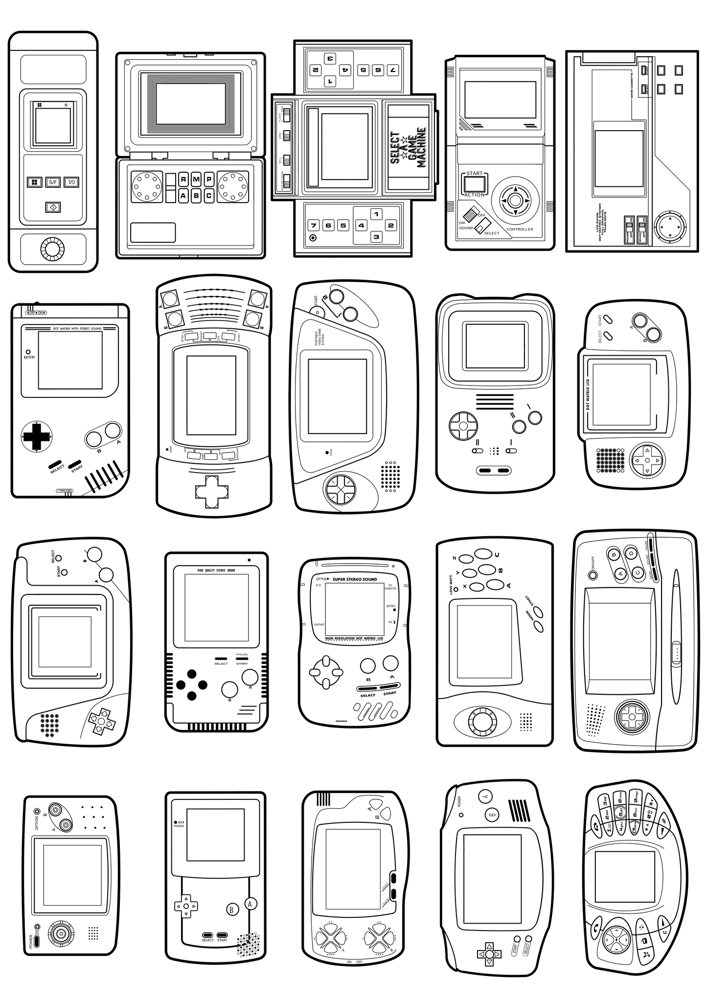 Handheld History A4 Print