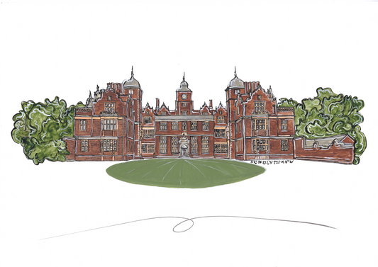 Aston Hall A4 Print