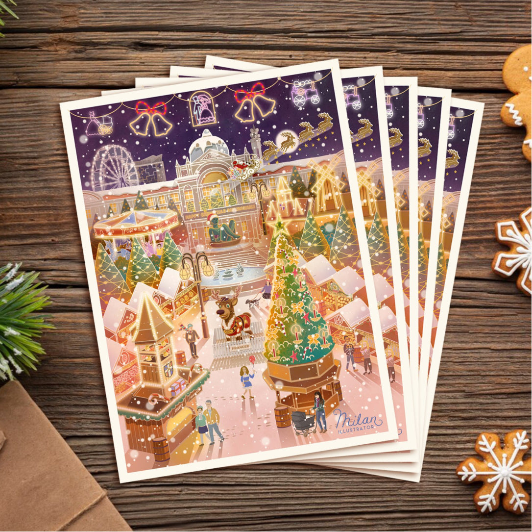 Frankfurt Christmas Market, Birmingham Christmas Card Pack