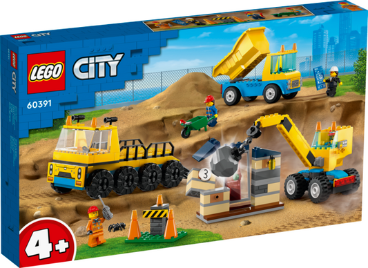 LEGO® 60391 Construction Trucks and Wrecking Ball Crane