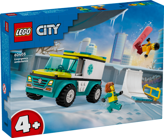 LEGO® 60403 Emergency Ambulance and Snowboarder