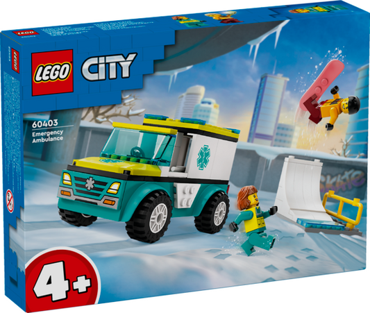 LEGO® 60403 Emergency Ambulance and Snowboarder