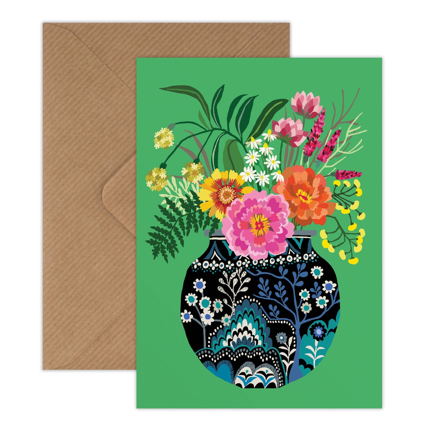 Fleurs Greetings Card