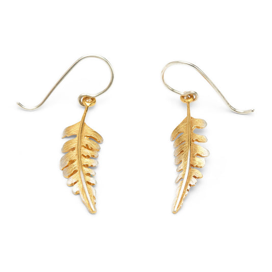 Frosted Fern Hook Earrings
