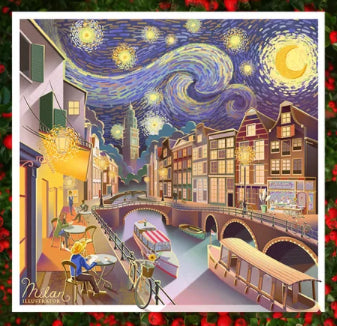 Starry Night Greetings Card