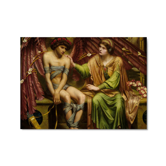 Hope Comforting Love in Bondage Postcard