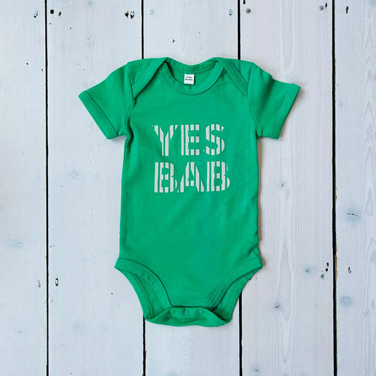 Yes Bab Stripe Babygrow