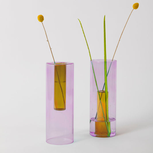 Large Reversible Glass Vase