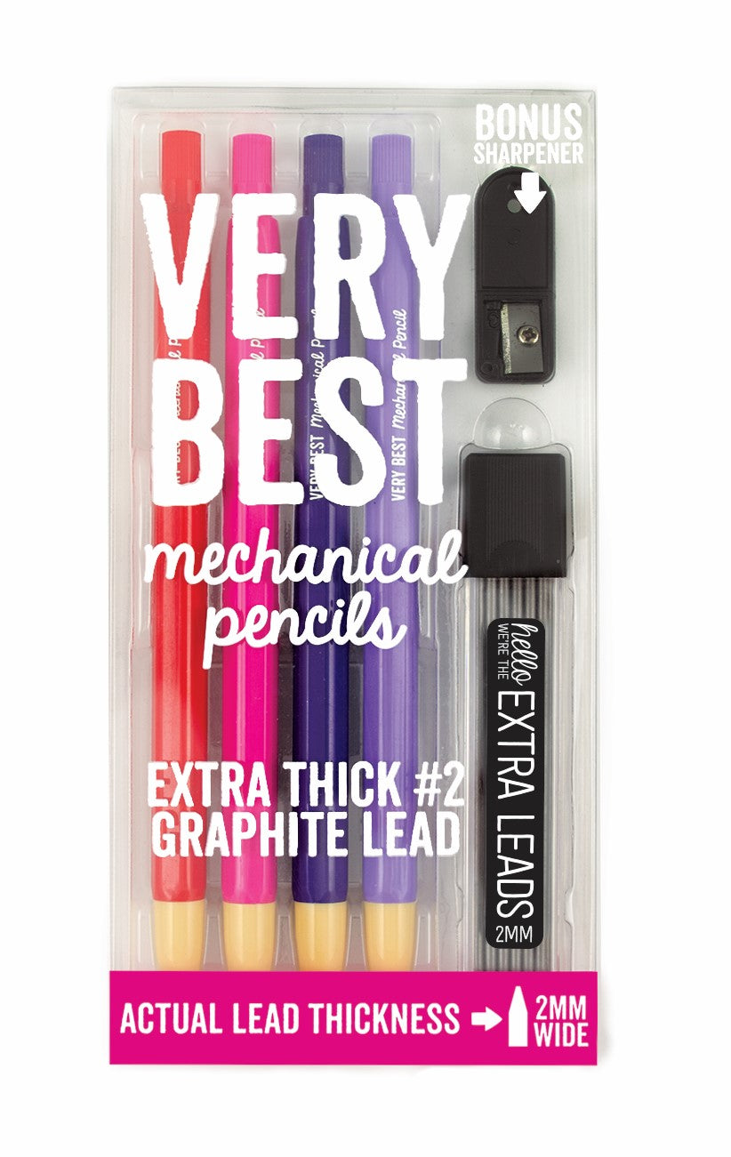 Mechanical Pencils Pinks 6 Piece Set
