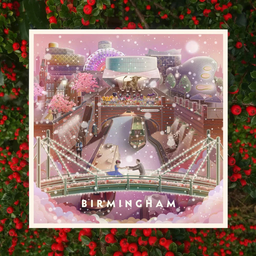 Birmingham Canals Christmas Greetings Card