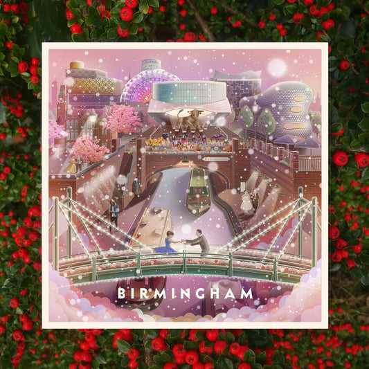 Birmingham Canals Christmas Greetings Card