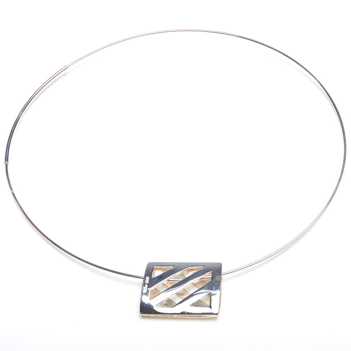 Open Diagonal Slider Pendant