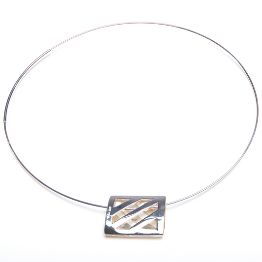 Open Diagonal Slider Pendant