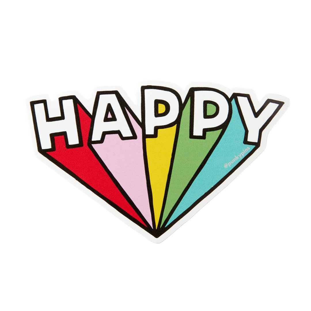 Happy Vinyl Sticker