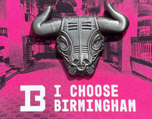 Ozzy the Bull pin badge