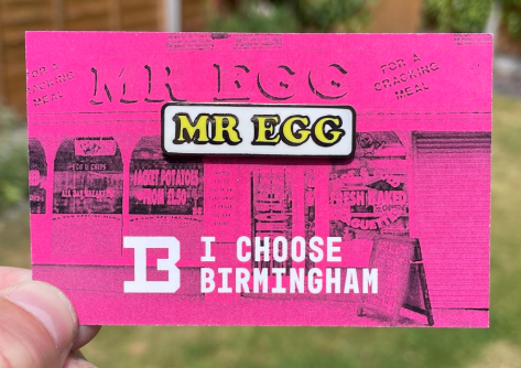Mr Egg Pin Badge