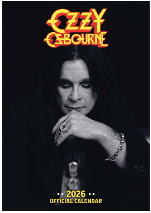 Ozzy Osbourne 2026 A3 Official Calendar