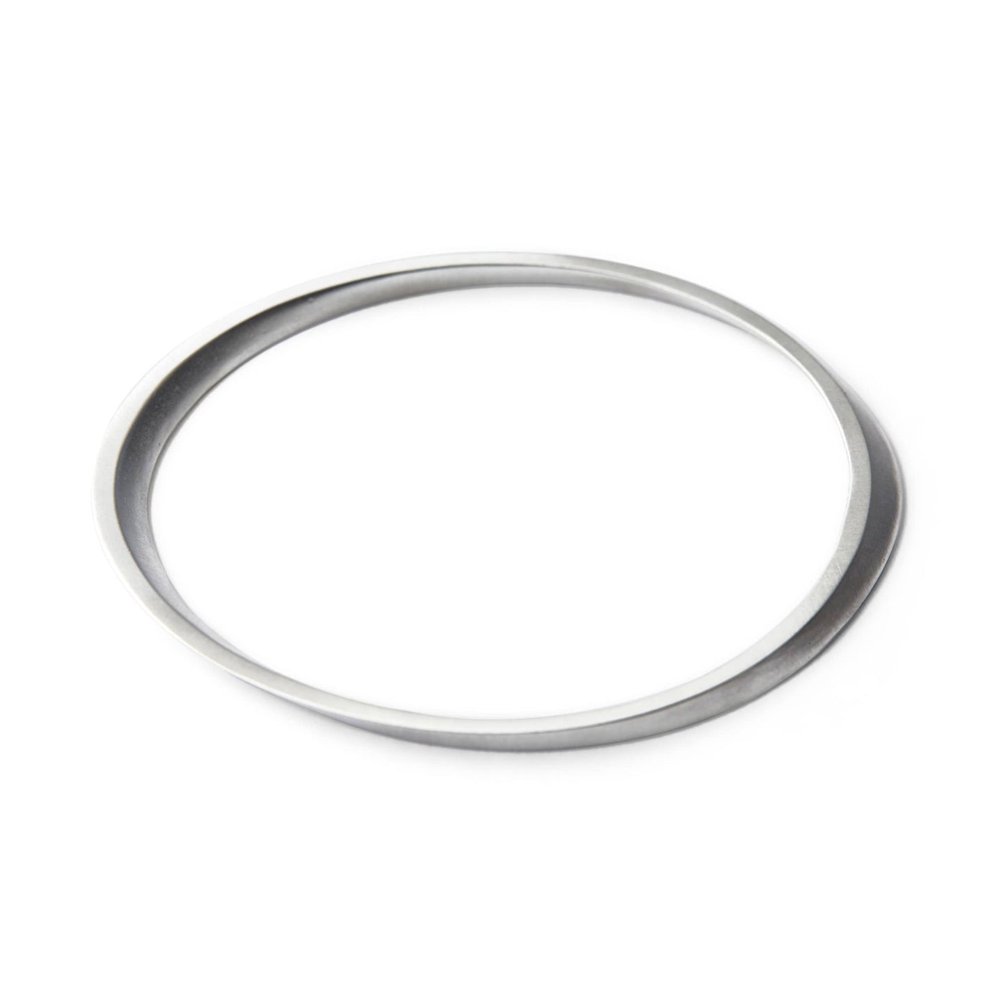 Silver Ellipse Bangle