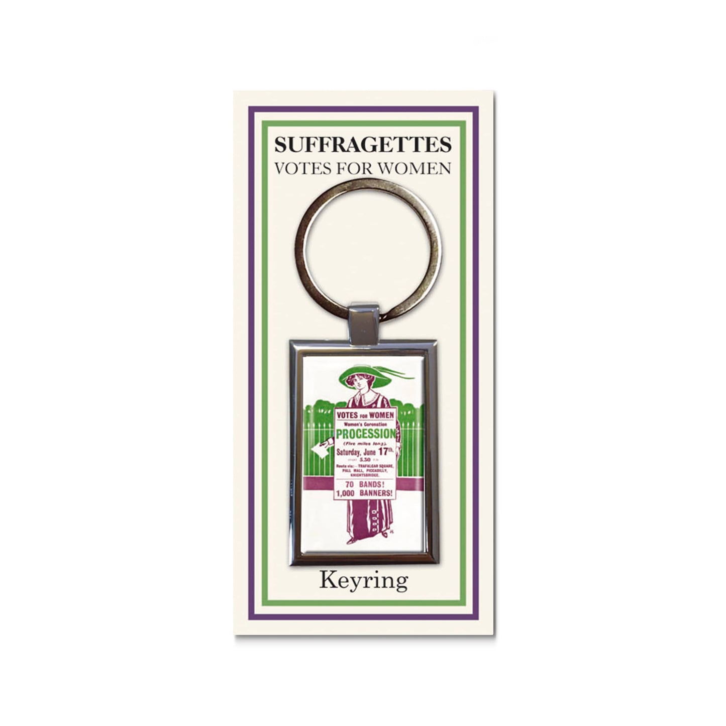 Suffragette Coronation Keyring