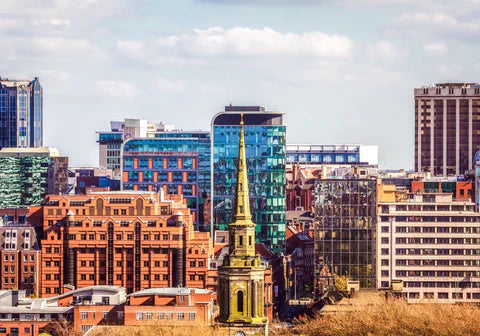 Business Sector Skyline Postcard