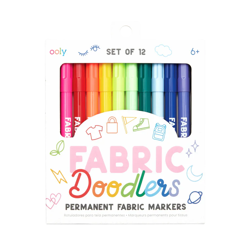 Fabric Doodle Markers Set of 12