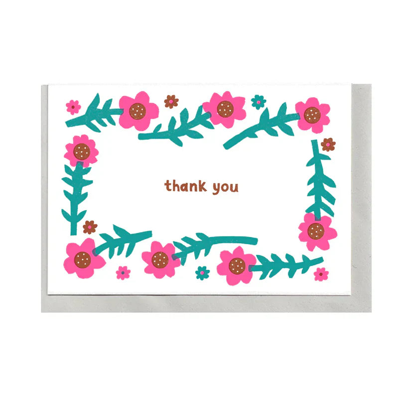 Thank You Floral Card