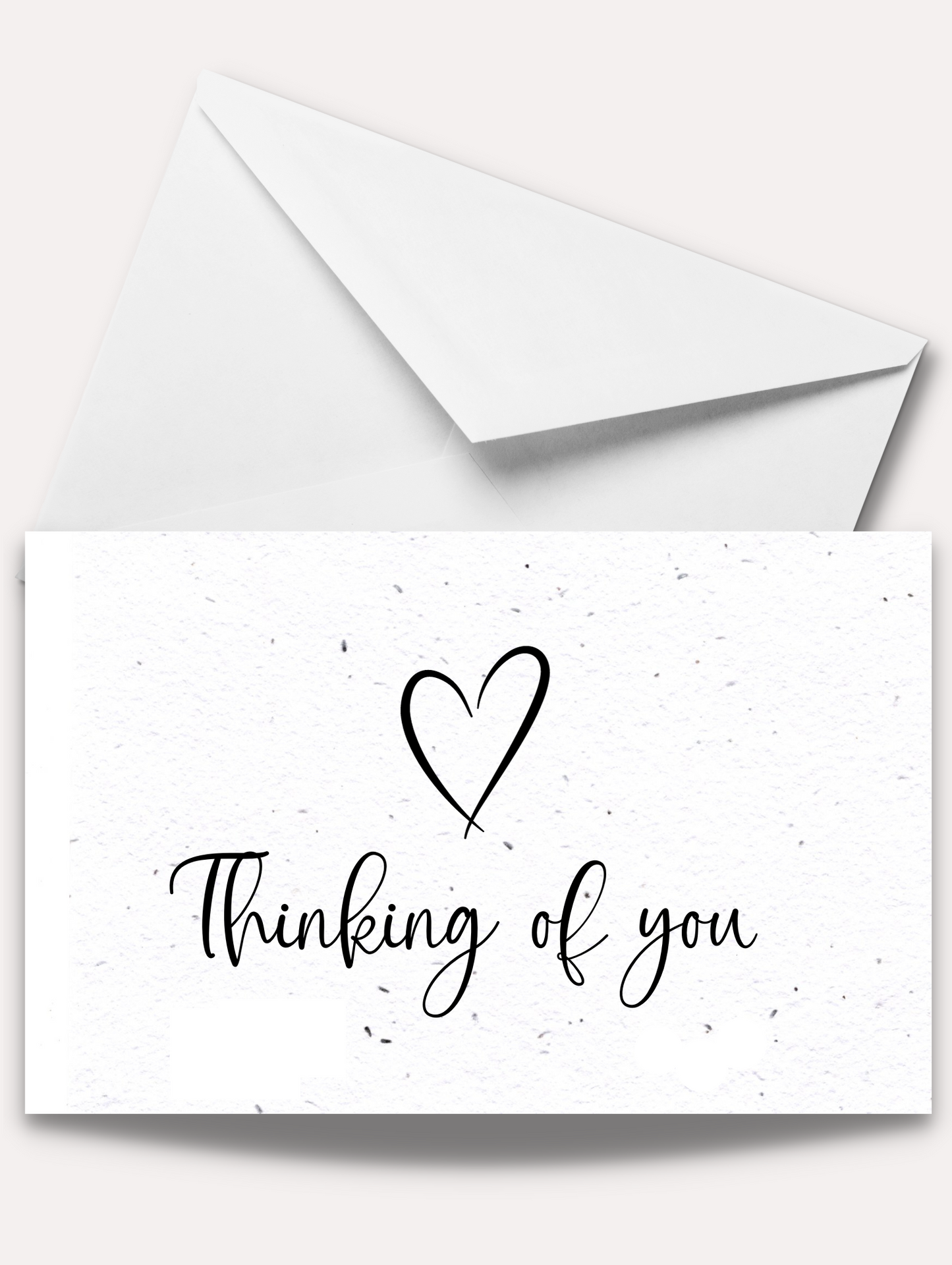 Thinking of You Heart Plantable Greeting Card